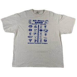 Vintage All-Stars 2000 Arizona Football League T-Shirt North Vs South Men's XL